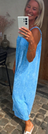 DODI maxi terry dress blue