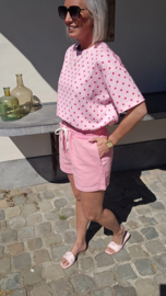 BREEZY DOTS top pink