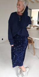 ARIA glitter skirt navy