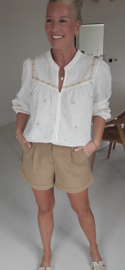 ANNAH tailored shorts camel
