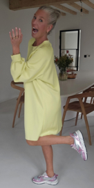 ARIEL sweatshirt dress yellow