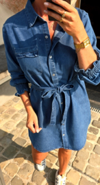 ROMY cotton jeans shirt dress
