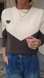 WINONA knit khaki ecru