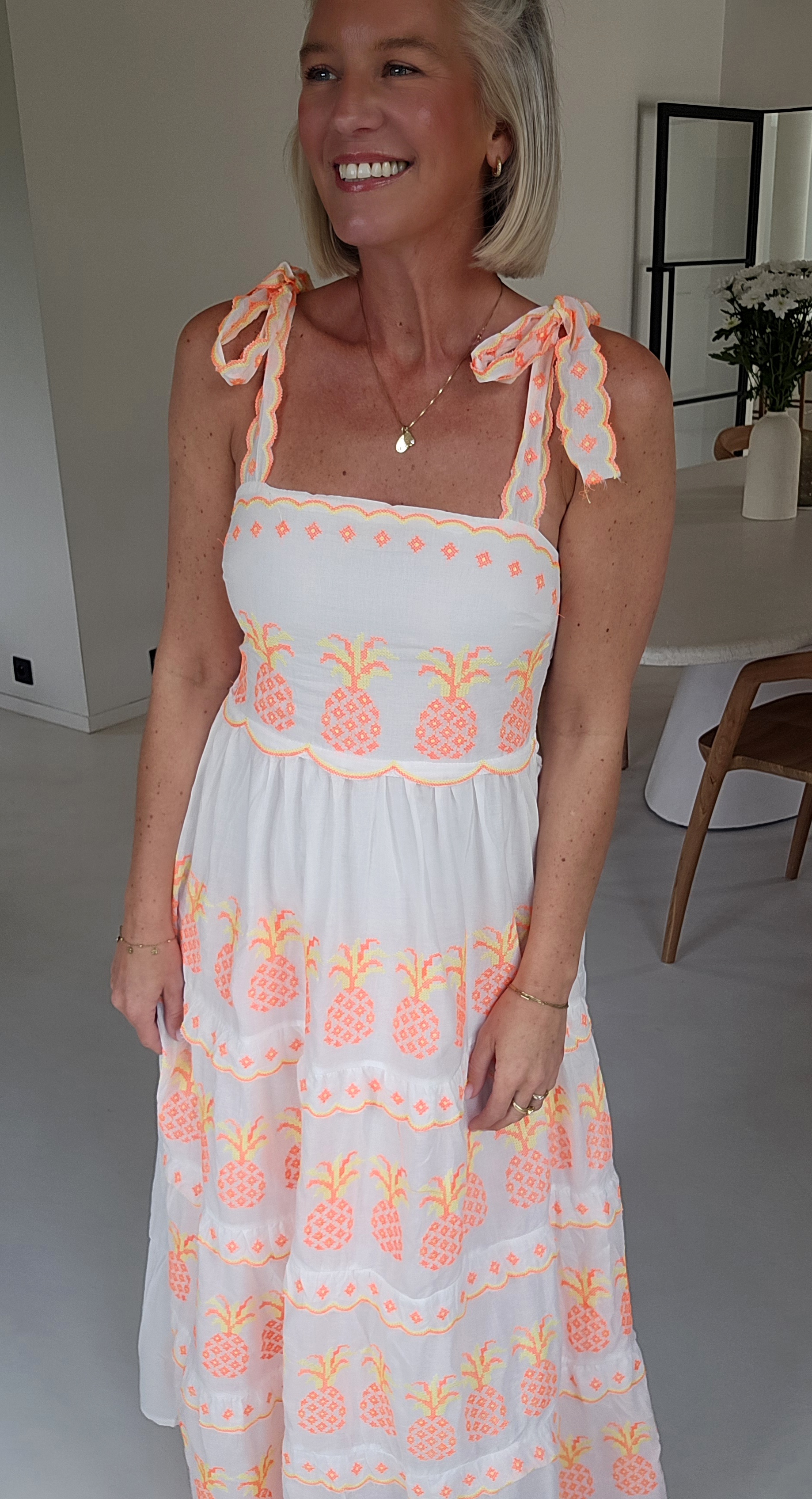 PINEAPPLE maxi cotton dress