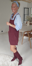 SAAR corduroy dress burgundy