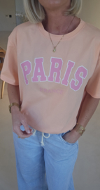 PARIS cotton T-shirt peach