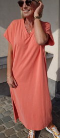 MADLINE T-shirt dress washed orange