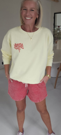 APEROL SPRITZ cotton sweatshirt yellow