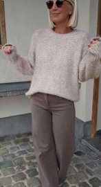 GLAM knit taupe