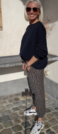 LEO maxi skirt khaki black