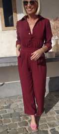 ANNA jumpsuit burgundy