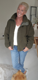 FARA teddy coat khaki