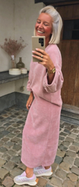 MANDA velvet set pink