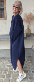 ROBYN maxi sweatshirt fleece dress navy