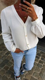 LORE cotton blouse white