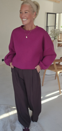 BILLIE-JEAN suit pants chocolat