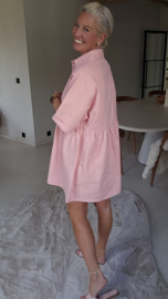 JULIA shirt dress pink
