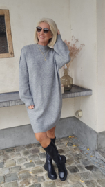 JANIE midi knit dress grey