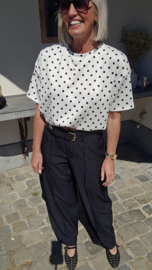 BREEZY DOTS top white