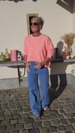 STRIPED BREEZE sweatshirt orange