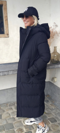 TROY maxi winter puffer coat black