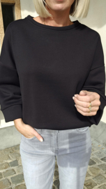 ANDREA fleece sweatshirt black