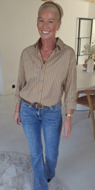 LOVELY cotton shirt camel
