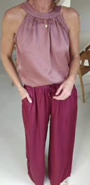 INES satin top soft terra