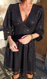 JAYLIN GLITTER dress black