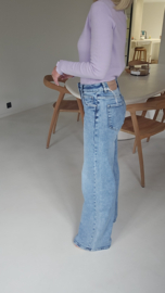 MARTHA wide leg jeans long soft blue
