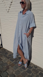 CELESTE maxi dress soft blue curve