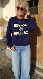 COFFEE sweatshirt navy