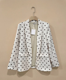 MONA dots blazer ecru