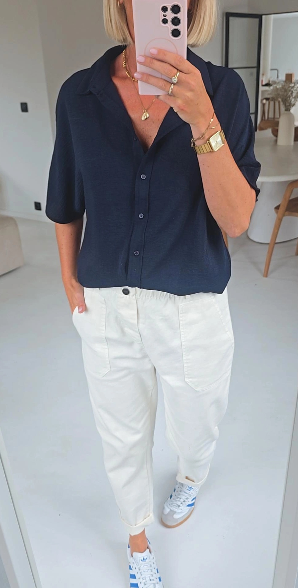MIA short-sleeved shirt navy