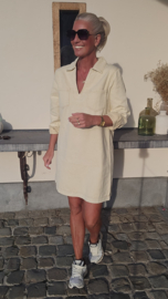 THE PERFECT JEANS 2 longsleeve dress beige