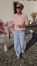 MIMOSA short-sleeved knit powder pink