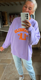 LA cotton sweatshirt lilac