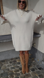 JANIE midi knit dress ecru