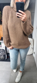 TED turtleneck sweater taupe