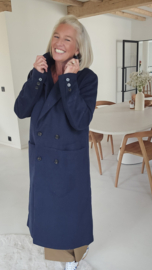 CARLI maxi coat navy