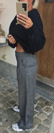 MARSHA wide leg pants vichy black
