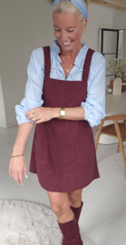 SAAR corduroy dress burgundy