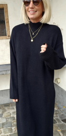 CARLA maxi knit dress black tall line
