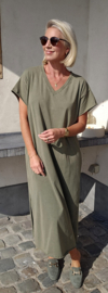 MADLINE T-shirt dress washed khaki
