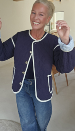 CARLOTTA cotton jacket navy