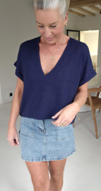 INA viscose tee navy
