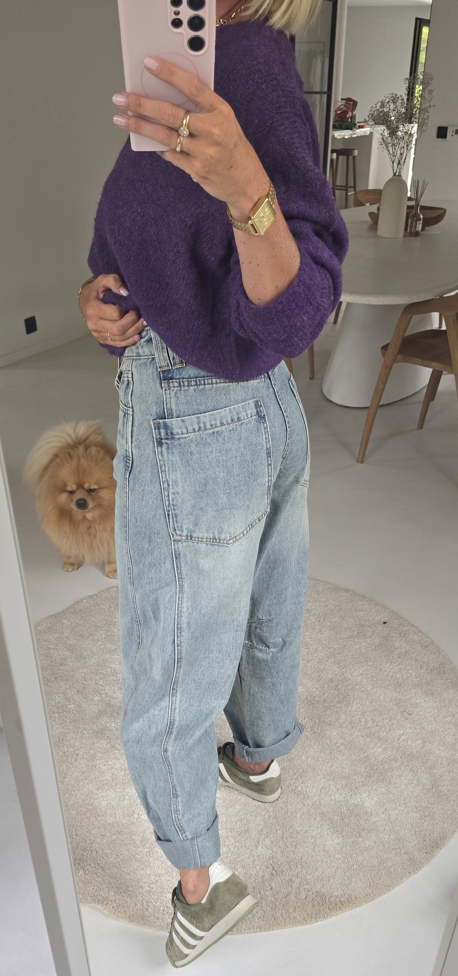 CHRISTIEN barrel jeans blue