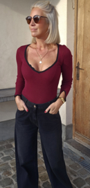 ZARA longsleeve burgundy black