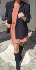 CHALIZE viscose dress rust