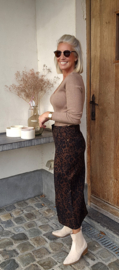 LEO jeans skirt chocolat